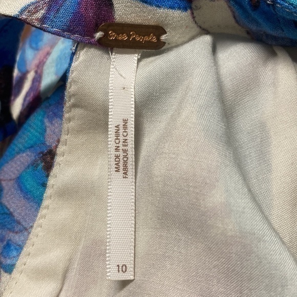 Free People Tegan V-Neck Mini Dress 10 - Picture 8 of 16